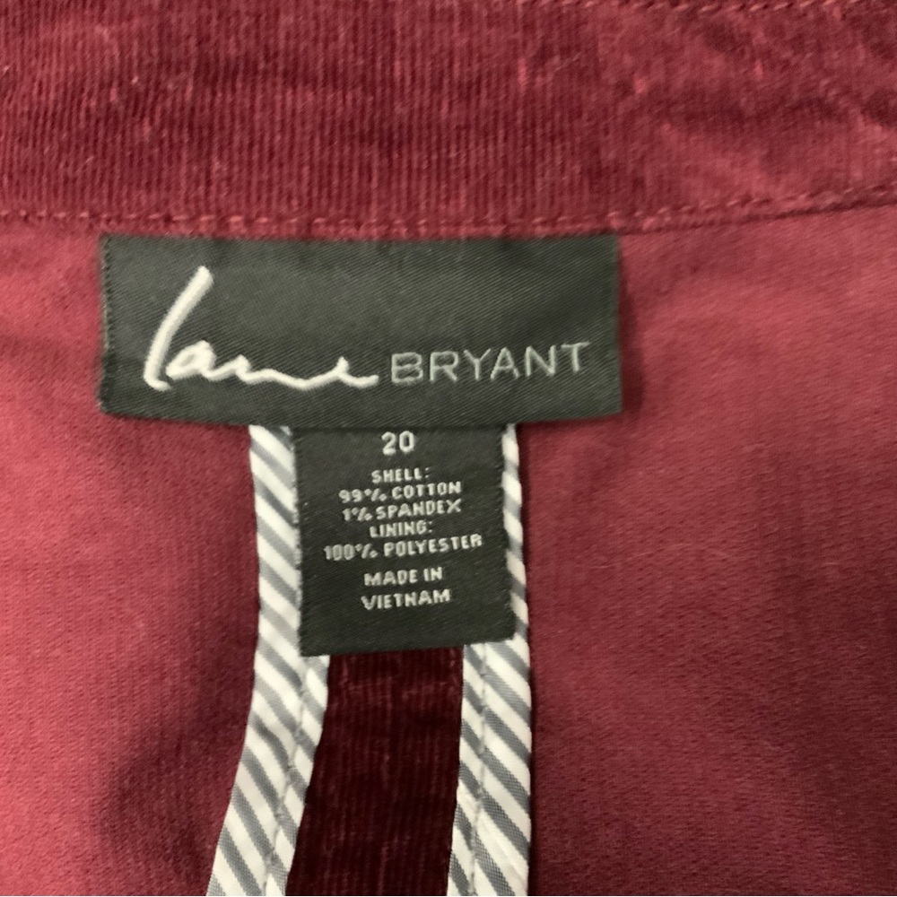 Lane Bryant Thin Cordaroy 3 Button Blazer Size 20 - Picture 3 of 3